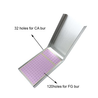 1 Cái Giá Đỡ Bur Nha Khoa 152Holes Endo Hộp Làm Sạch Đứng 135°C Hộp đựng Burs tiệt trùng tự động có thể thu gọn cho Burs Nha khoa cao / thấp