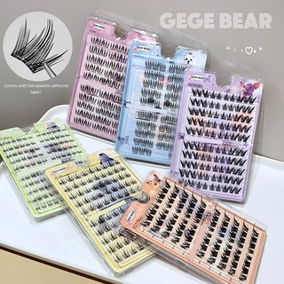 GEGE BEAR Lông Mi Giả Không Keo - Dung Tích Lớn Tự Dính Chống Thấm Nước Tự Nhiên Dày Uốn Kéo Dài Lông Mi Dụng Cụ Làm Đẹp GX3019