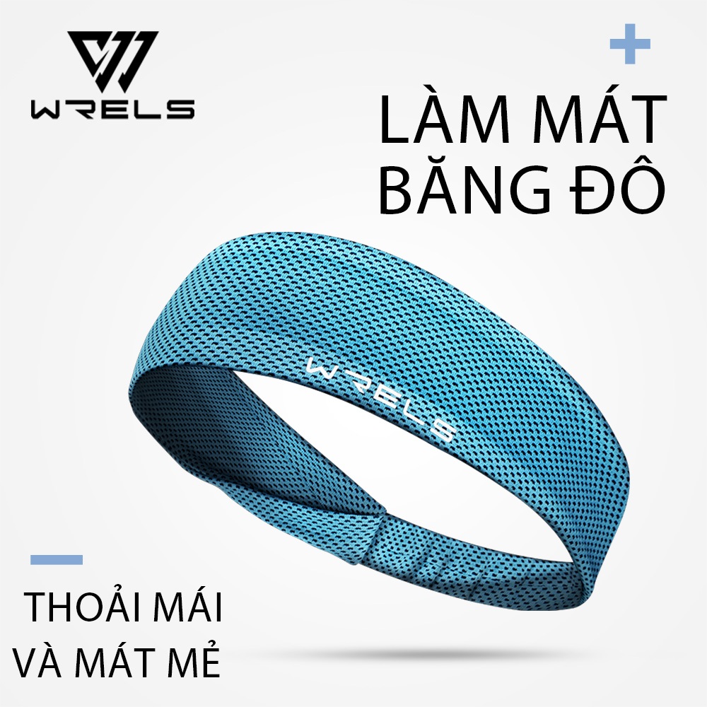 WRELS Băng đô thể thao đàn hồi Thể dục thấm mồ hôi Khăn trùm đầu chống trượt thoáng khí #FD0330