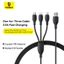 Cáp sạc nhanh 3 trong 1 Baseus Ultra-Fast 3.5A thuận tiện du lịch