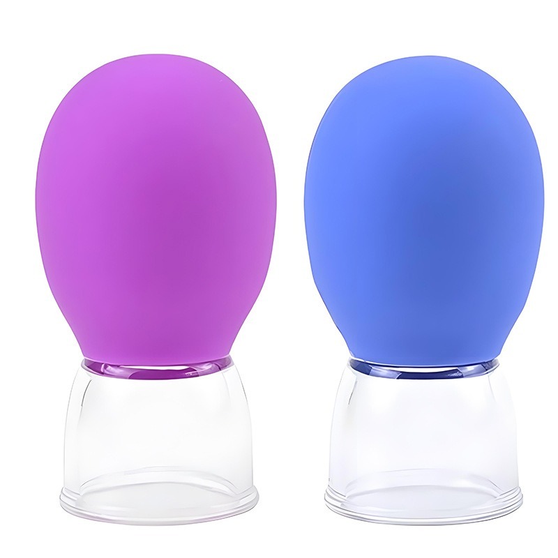 Kuzhen 5 Chiếc Silicone Cupping Massage Cho Cơ Thể Mặt Cổ Máy Mát Xa Mắt Chân Không Chăm Sóc Da Mặt Cơ Thể, Chống Lão Hóa Công Cụ Làm Đẹp HOT