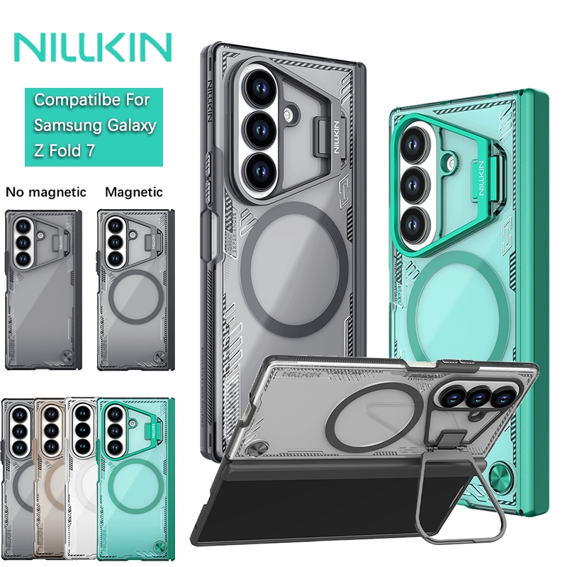 Nillkin Cho Samsung Galaxy Z Fold 7 Iceblade Prop Từ Tính Chống Sốc Chống Rơi Bảo Vệ Ống Kính Máy Ảnh Chân Đế Ốp Lưng Cứng Vỏ Điện Thoại Vỏ