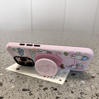 Ốp lưng 2 trong 1 họa tiết Miffy dễ thương màu hồng cho iPhone 11 12 Pro 13 Pro Max 15 Pro Max 14 16 Pro 16 Plus 17 Air 17 Pro 17 Pro Max
