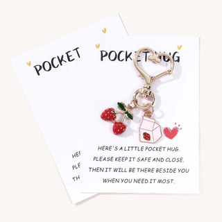 1 Máy Tính Đáng Yêu Dâu Sữa Trái Cây Dễ Thương Plenty Handmade Chìa Khóa Cho Người Bạn Bỏ Túi Ôm Quà Tặng Tốt