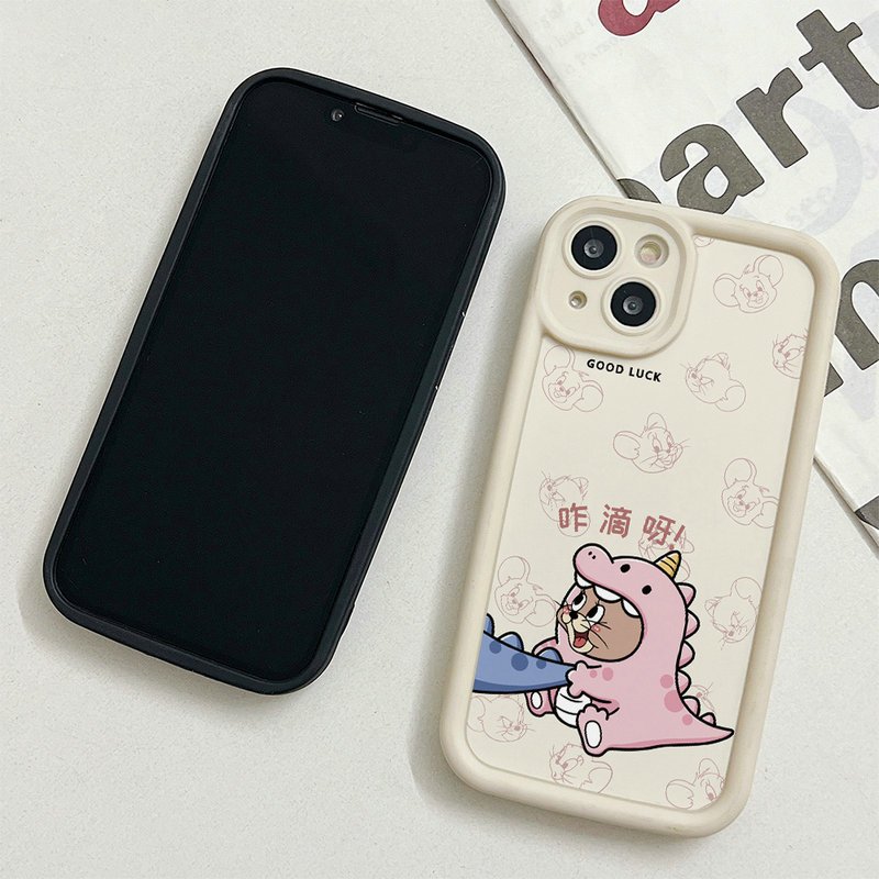 [Phiên bản nâng cấp] Ốp lưng cho Samsung Galaxy S25 S24 S23 S22 S21 S20 Plus Ultra FE M55 M54 M51 A56 A55 A54 A53 A52 A51 A50 A73 A72 A71 Ốp điện thoại mềm Motif Cặp đôi khủng long dễ thương