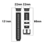 Dây đeo đa năng tông màu kép 20mm 22mm 26mm cho Garmin Quatix 8 / Tactix 8 / descent G2 / bản năng 3 / bản năng E Dây đeo silicon thông minh có thể điều chỉnh