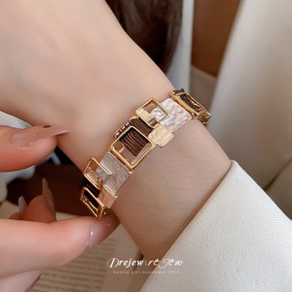 Vòng tay vuông kim loại dây thun DREJEW - Cá tính & Đa năng