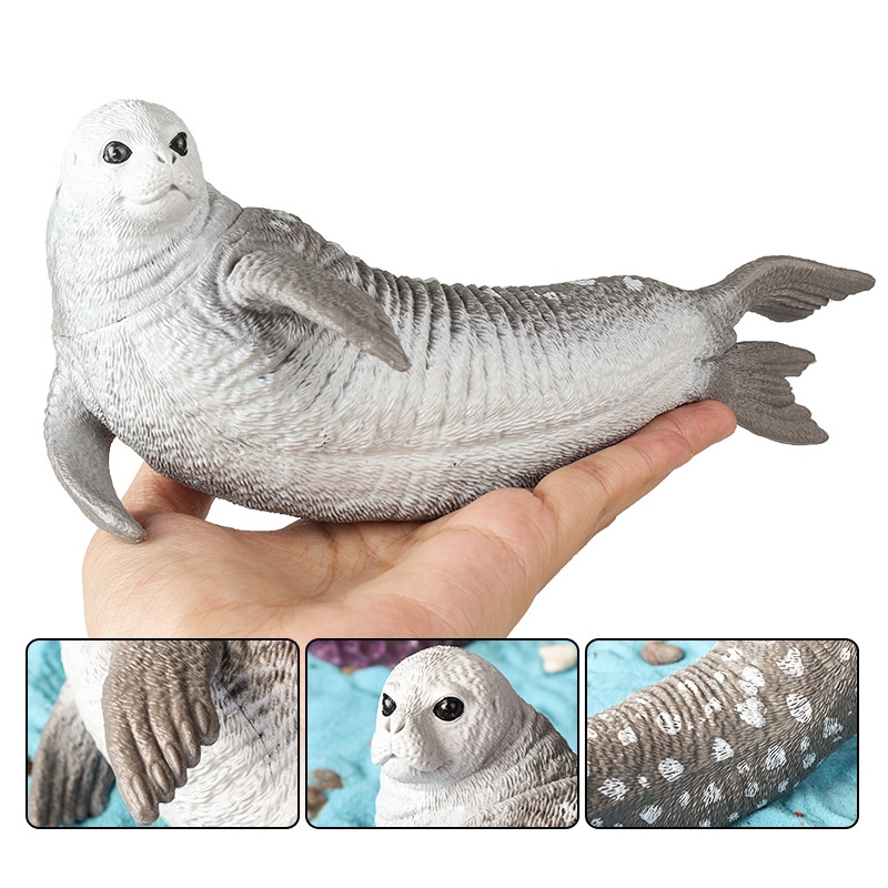 Marine Mammas Mô Hình Mô Phỏng Chim Cánh Cụt Biển Sư Tử Chó Walrus Seal Orca Bộ Đồ Chơi Trang Trí