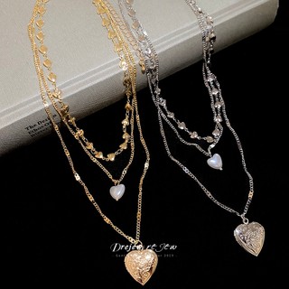 Mặt dây chuyền DREZEW với thiết kế ngọc trai ba lớp, thời trang và phù hợp nhiều dịp