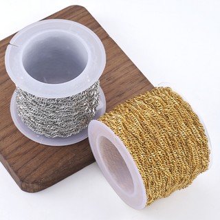 Dây chuyền hình sóng nước mạ vàng 18K và thép không gỉ - Phụ kiện thời trang