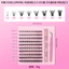 Bộ cụm lông mi giả kiligmata 200 chiếc chồn giả mềm - Diy Natural, C Curl, Chiều dài hỗn hợp 10-16Mm