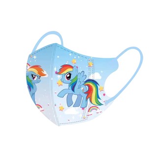 3dkidmask Đóng gói riêng 3-12age Pony Polaroid Series Họa tiết hoạt hình Mặt nạ mùa hè Mặt nạ bé gái Mặt nạ chống tia cực tím