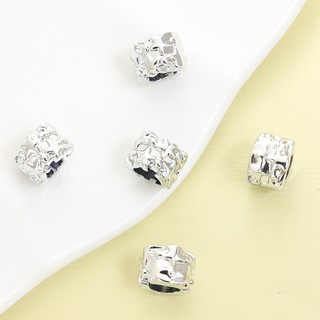 10 Chiếc Tinh Tế Họa Tiết Ngôi Sao Cao Cấp Họa Tiết Miếng Đệm Hạt Kết Nối, Hợp Kim Giữ Màu UV Lớn Qua Lỗ Hạt Cho DIY Tính Khí Xương Đòn Dây Chuyền Vòng Cổ Vòng Tay Bông Tai