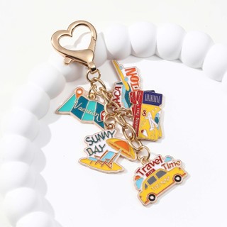 1 Sáng Tạo Hàng Không Vé Dép Hành Lý Du Lịch Series Móc Khóa Cho Bạn Bè Handmade Quà Tặng Tốt