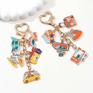 1 Sáng Tạo Hàng Không Vé Dép Hành Lý Du Lịch Series Móc Khóa Cho Bạn Bè Handmade Quà Tặng Tốt