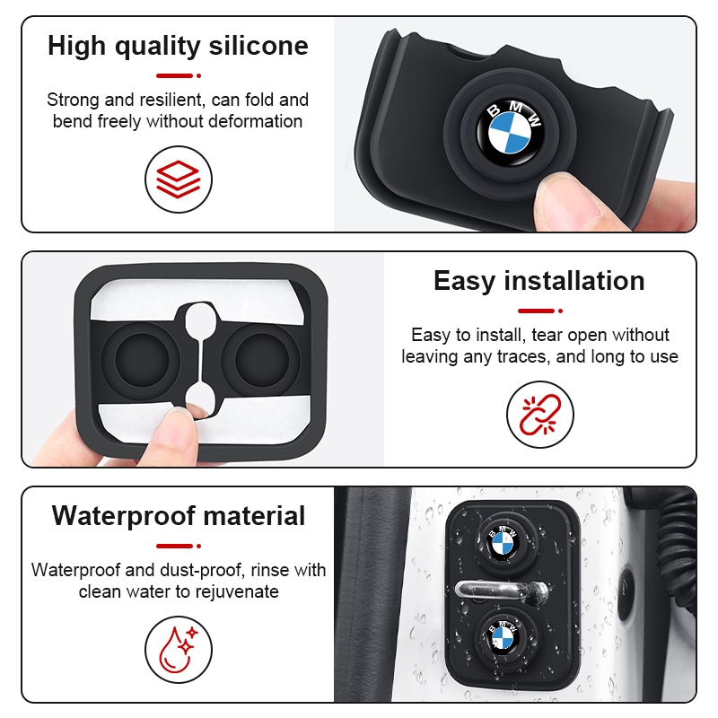 Khóa Cửa Ô Tô Bảo Vệ Miếng Dán Cửa Xe Chốt Trang Trí Miếng Lót Cho Xe BMW E61 E90 E82 E70 E71 E87 E88 E89 X5 X6