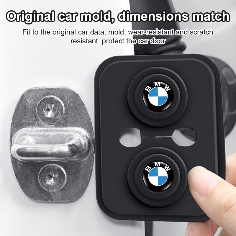 Khóa Cửa Ô Tô Bảo Vệ Miếng Dán Cửa Xe Chốt Trang Trí Miếng Lót Cho Xe BMW E61 E90 E82 E70 E71 E87 E88 E89 X5 X6