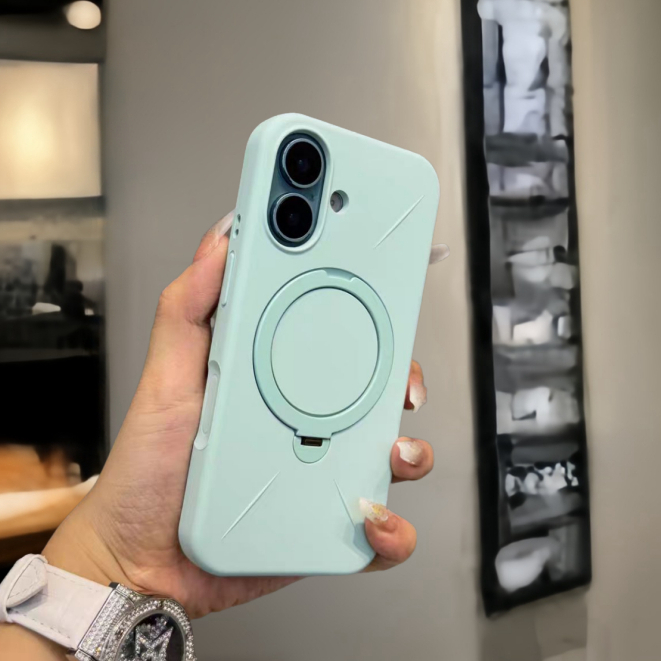 Giá đỡ xoay 360 / Ốp lưng mềm silicon tương thích cho iPhone 11 12 pro max 13 pro max 14 pro max 15 pro max 16 pro max 17 Pro max