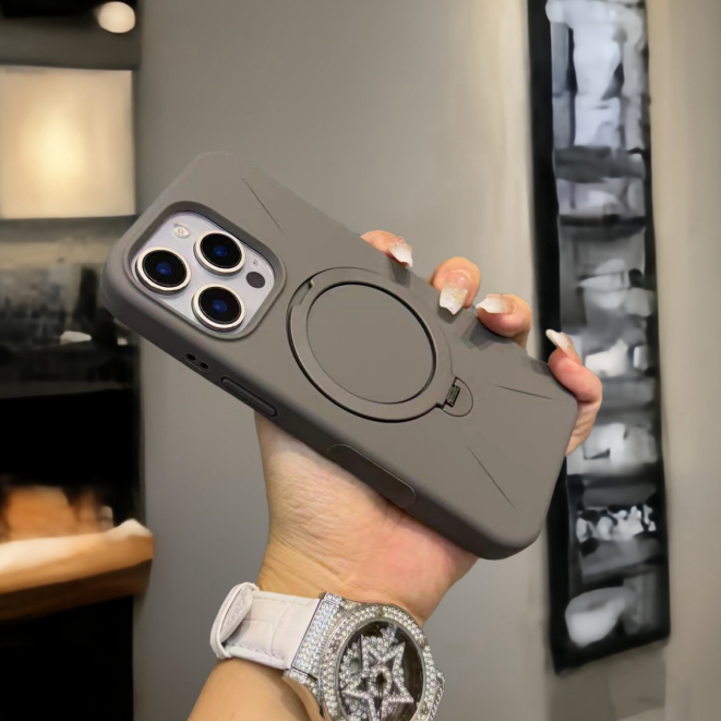 Giá đỡ xoay 360 / Ốp lưng mềm silicon tương thích cho iPhone 11 12 pro max 13 pro max 14 pro max 15 pro max 16 pro max 17 Pro max