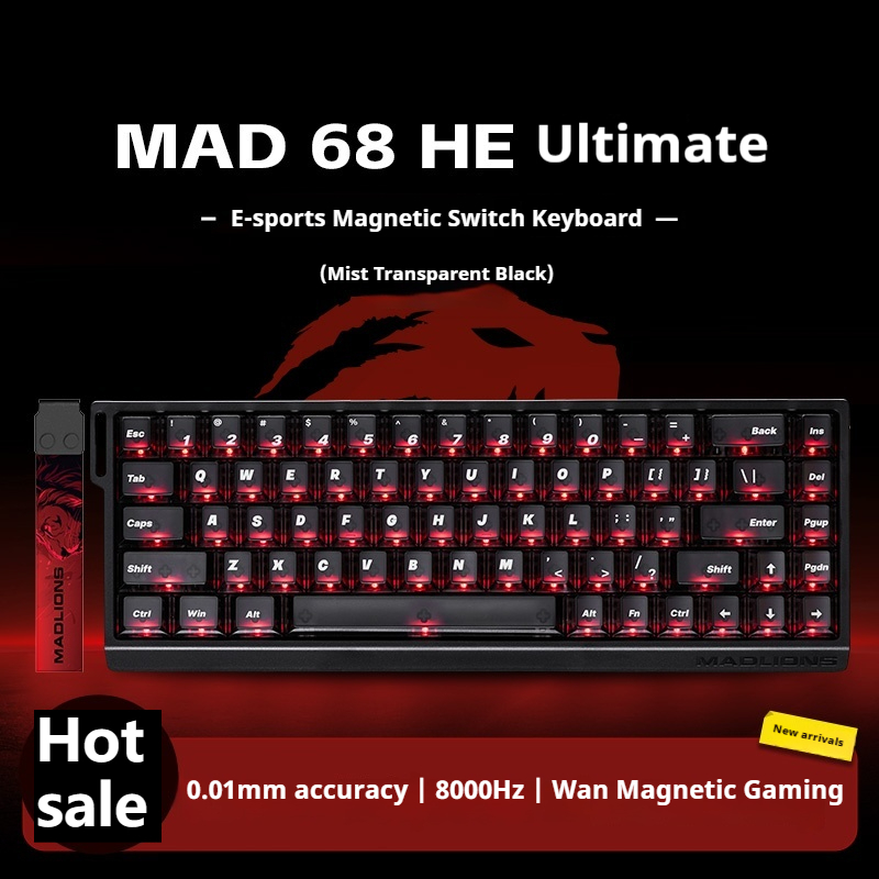 Madlions | Bàn phím cơ Mad68 | Kích hoạt nhanh | RGB | Có thể gập lại ...