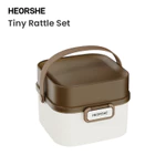 Bộ lục lạc nhỏ HEORSHE dành cho trẻ sơ sinh – Đồ chơi mọc răng bằng silicon mềm để phát triển giác quan, Lục lạc không chứa BPA cho bé 0-12 tháng tuổi, Hộp quà tặng cho trẻ sơ sinh và quà tặng tắm cho trẻ sơ sinh — ảnh 2