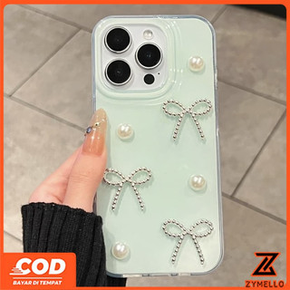 Ốp Lưng Cho Redmi A5 Redmi A3 13C 14C 15C note 13 Pro note 14 Pro Xiaomi 14T poco C75 poco C61 Thạch Màu Tính Khí Ngọc Trai Nơ Vỏ Điện Thoại TPU Chống Sốc