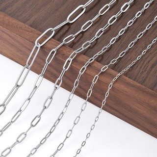 Bán buôn Vòng tay và Vòng cổ thép không gỉ 0.4mm - 0.55mm, thiết kế oval phẳng, chống thấm nước