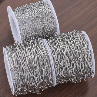 Bán buôn Vòng tay và Vòng cổ thép không gỉ 0.4mm - 0.55mm, thiết kế oval phẳng, chống thấm nước