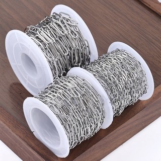 Bán buôn Vòng tay và Vòng cổ thép không gỉ 0.4mm - 0.55mm, thiết kế oval phẳng, chống thấm nước
