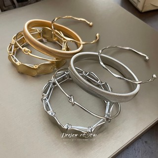 Bộ vòng tay mở kim loại thời trang và đa năng - DREJEW