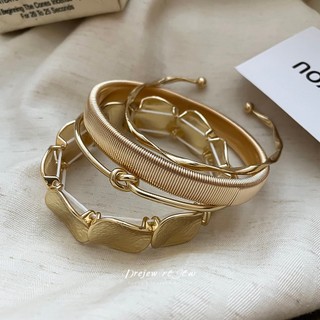 Bộ vòng tay mở kim loại thời trang và đa năng - DREJEW