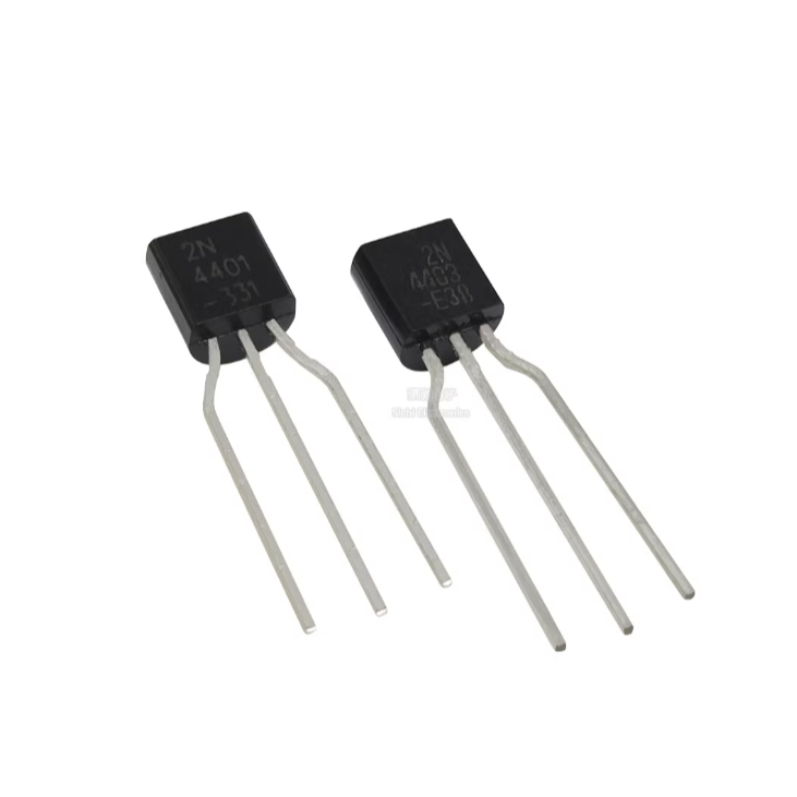 ((10 chiếc) 2N4401 / 2N4403 TO-92 NPN / PNP 0.6A / 40V Điện Pha Lê Ống In-Line Triode Thương Hiệu Mới
