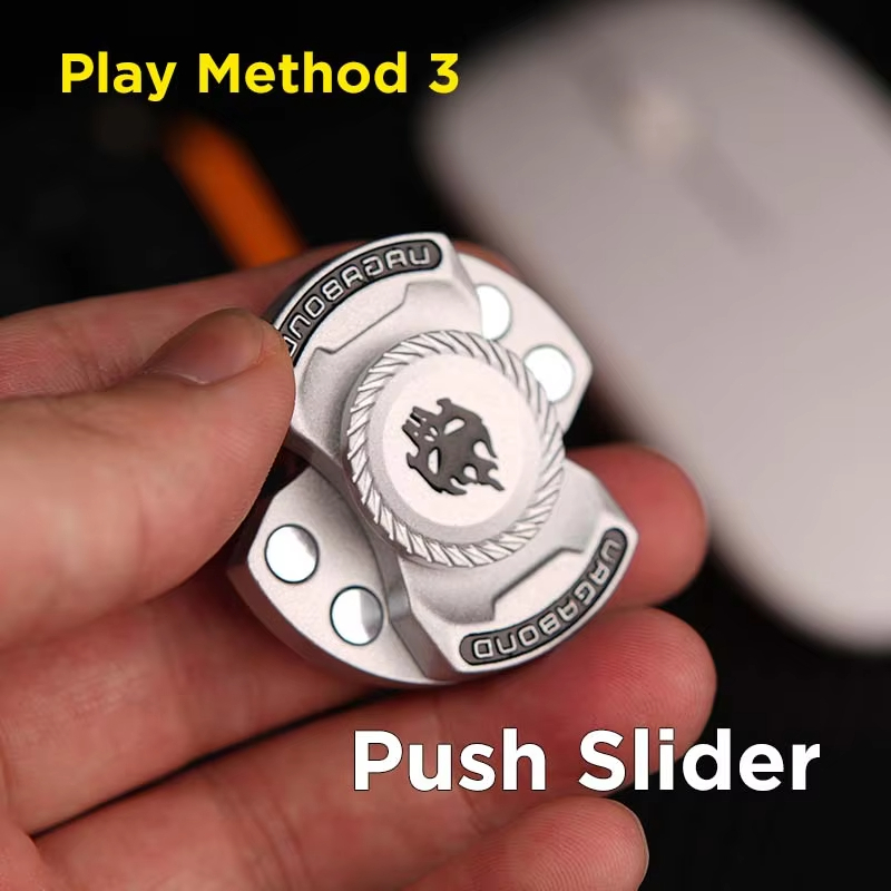 1 Trò chơi vui nhộn 3 trong 1 Edc Fidget đồ chơi cá nhân hóa bộ xương ma Fidget Spinner hợp kim Fidget thanh trượt đồ chơi giảm căng thẳng Adhd công cụ kim loại đầu ngón tay con quay hồi chuyển trượt ngón tay