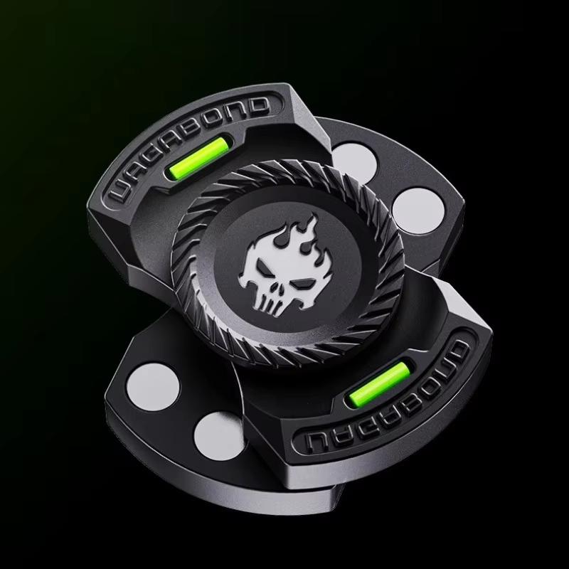 1 Trò chơi vui nhộn 3 trong 1 Edc Fidget đồ chơi cá nhân hóa bộ xương ma Fidget Spinner hợp kim Fidget thanh trượt đồ chơi giảm căng thẳng Adhd công cụ kim loại đầu ngón tay con quay hồi chuyển trượt ngón tay