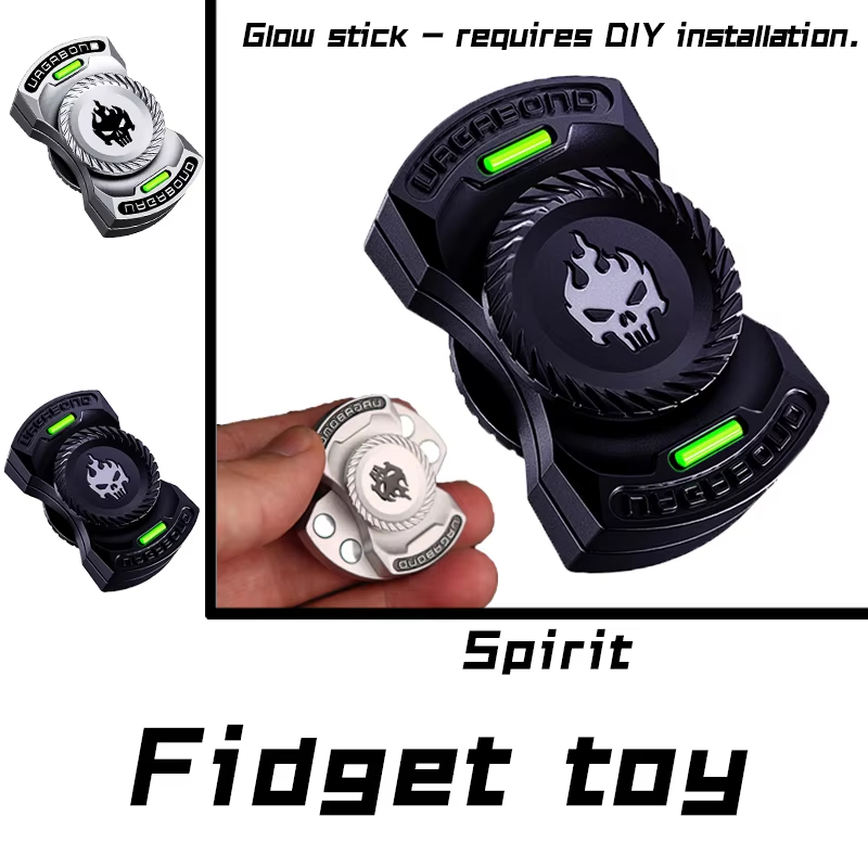 1 Trò chơi vui nhộn 3 trong 1 Edc Fidget đồ chơi cá nhân hóa bộ xương ma Fidget Spinner hợp kim Fidget thanh trượt đồ chơi giảm căng thẳng Adhd công cụ kim loại đầu ngón tay con quay hồi chuyển trượt ngón tay