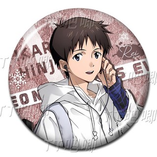 EVA Neon Genesis Evangelion Characters Ayanami Rei, Shinji Ikari, Asuka: Bộ sưu tập nút cài áo cosplay, túi trang trí