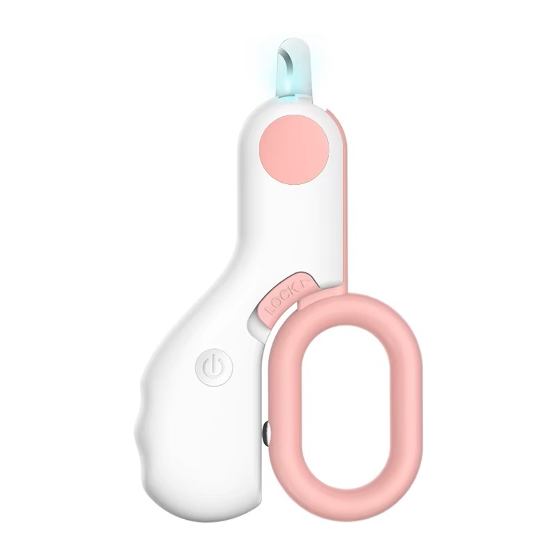 ECILY LED Light Cat Dog Nail Clipper Cutter Tông đơ cắt móng vuốt thú cưng chuyên nghiệp có khóa an toàn cho chó con Mèo con Chăm sóc động vật Bộ dụng cụ chải lông