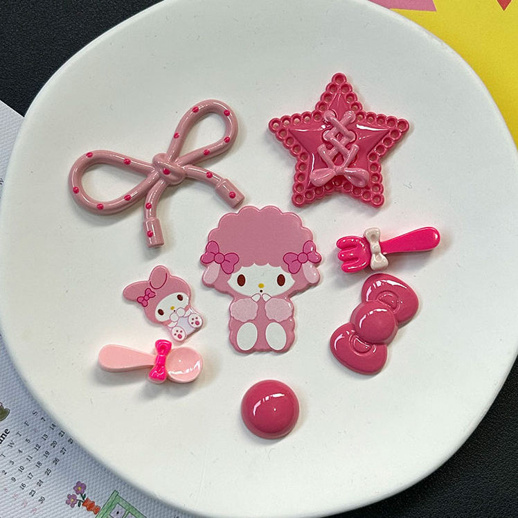 Phụ Kiện Giày Lỗ Hoạt Hình Dễ Thương Cô Gái Trái Tim Giai Điệu Giày Hoa Thích Hợp Cho crocs Khóa Giày DIY Có Thể Tháo Rời Khóa Giày Lỗ Khóa Giày Busch Khóa Giày Zhibixing ins Giày Hoa