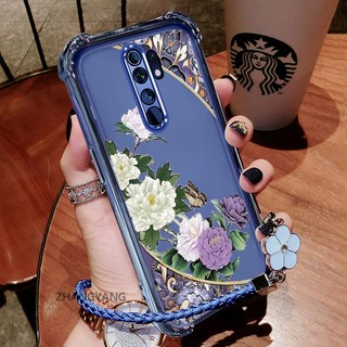 Ốp Lưng Cho OPPO A5 2020 A9 2020 Vỏ Điện Thoại Chống Sốc Mạ Điện Hoa Vintage Với Thiết Kế Thẩm Mỹ Mới Miễn Phí Tinh Tế Dây