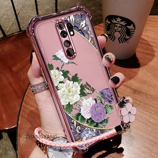 Ốp Lưng Cho OPPO A5 2020 A9 2020 Vỏ Điện Thoại Chống Sốc Mạ Điện Hoa Vintage Với Thiết Kế Thẩm Mỹ Mới Miễn Phí Tinh Tế Dây