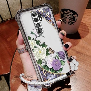 Ốp Lưng Cho OPPO A5 2020 A9 2020 Vỏ Điện Thoại Chống Sốc Mạ Điện Hoa Vintage Với Thiết Kế Thẩm Mỹ Mới Miễn Phí Tinh Tế Dây