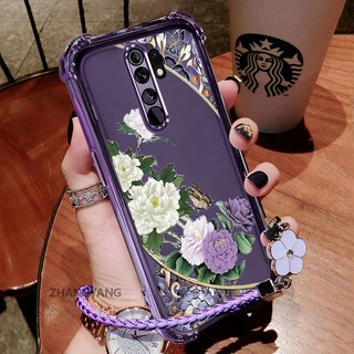 Ốp Lưng Cho OPPO A5 2020 A9 2020 Vỏ Điện Thoại Chống Sốc Mạ Điện Hoa Vintage Với Thiết Kế Thẩm Mỹ Mới Miễn Phí Tinh Tế Dây