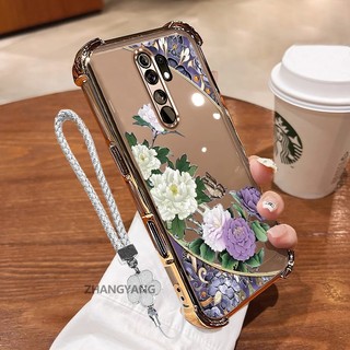 Ốp Lưng Cho OPPO A5 2020 A9 2020 Vỏ Điện Thoại Chống Sốc Mạ Điện Hoa Vintage Với Thiết Kế Thẩm Mỹ Mới Miễn Phí Tinh Tế Dây