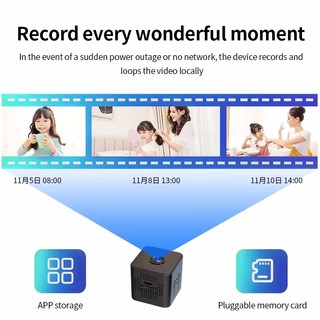 Camera Wifi Mini 1080P Tầm nhìn ban đêm Camera IP ẩn Tầm nhìn Giám sát từ xa Di động Giám sát an ninh không dây Micro Cam