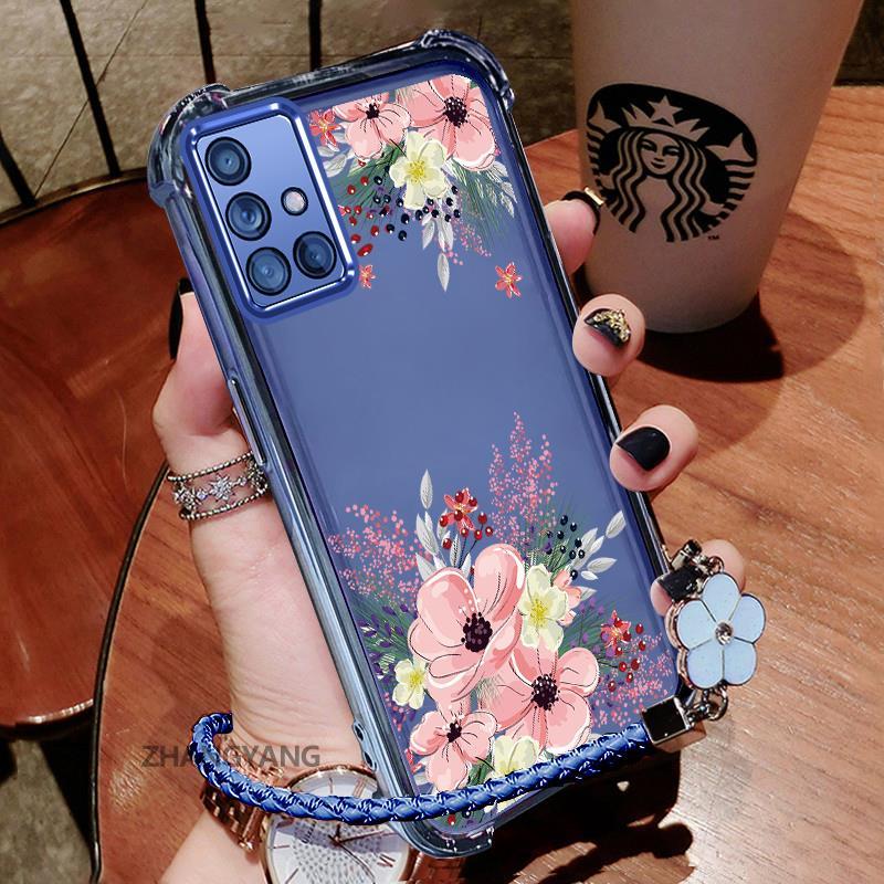 Ốp Lưng Cho Moto G30 G20 G10 Thẩm Mỹ Họa Tiết Hoa Thu Đông Dễ Thương Thiết Kế Mới Mạ Điện TPU Chống Sốc Vỏ Mềm Dây Treo Miễn Phí