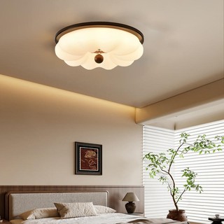 AIMI Đèn Ốp Trần Đèn Trần Bằng Gỗ Chụp Đèn Acrylic Đèn Led Thời Trung Cổ Phòng Ngủ Đèn Trang Trí Phòng Khách Phòng Ăn Phòng Học Trung Tâm