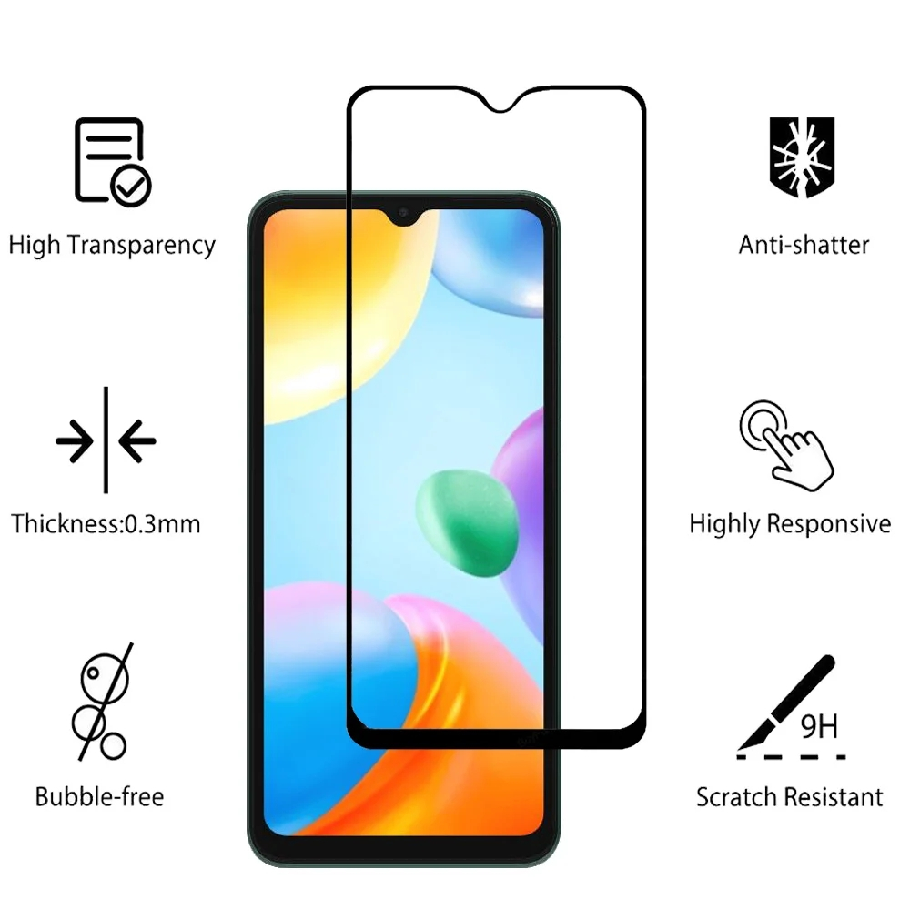 Kính cường lực 9D Infinix Smart 5 6 HOT 11 Play 11S 11i 10 10S 10T 10i 9 50i Note 11 10 Pro 60 60i 11 10 8 4G Bảo vệ màn hình Full Cover Gla