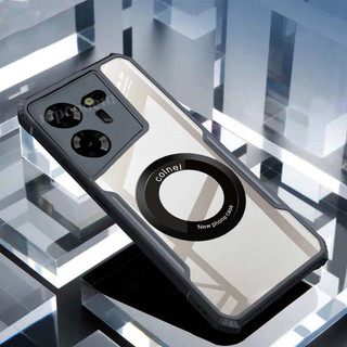 Ốp điện thoại từ tính chống sốc kiểu lưỡi TECNO POVA 5 4 Pro 3 2 POVA NEO 3 2 Vỏ túi khí Vỏ trong suốt chống rơi