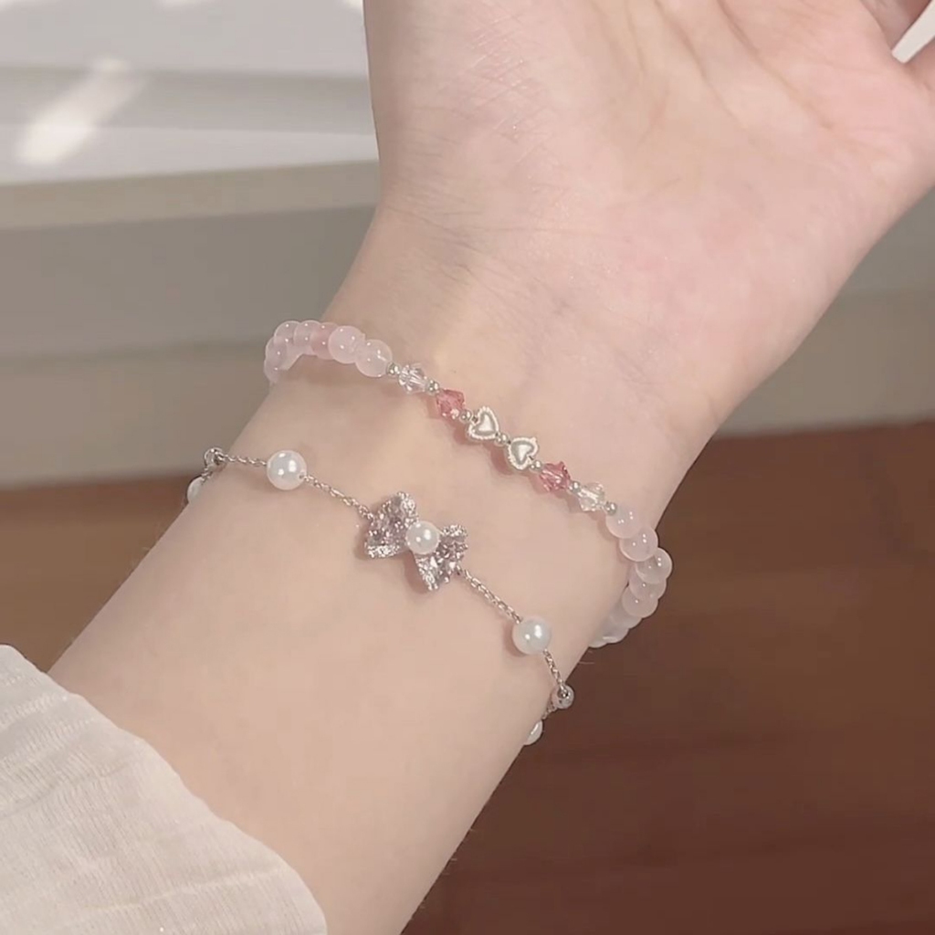 Đặc sắc thời trang Hàn Quốc: Dây chuyền mặt ngọc trai & vòng tay nữ - Quà tặng ngọt ngào