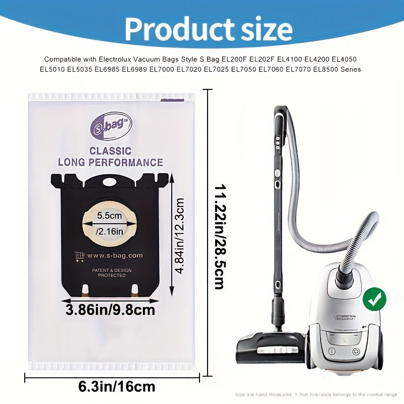 ELECTROLUX 5 / 10 Miếng Bụi Túi Hút Bụi Thích Hợp Cho Philips fc8202 fc8204 fc9077 fc9088h